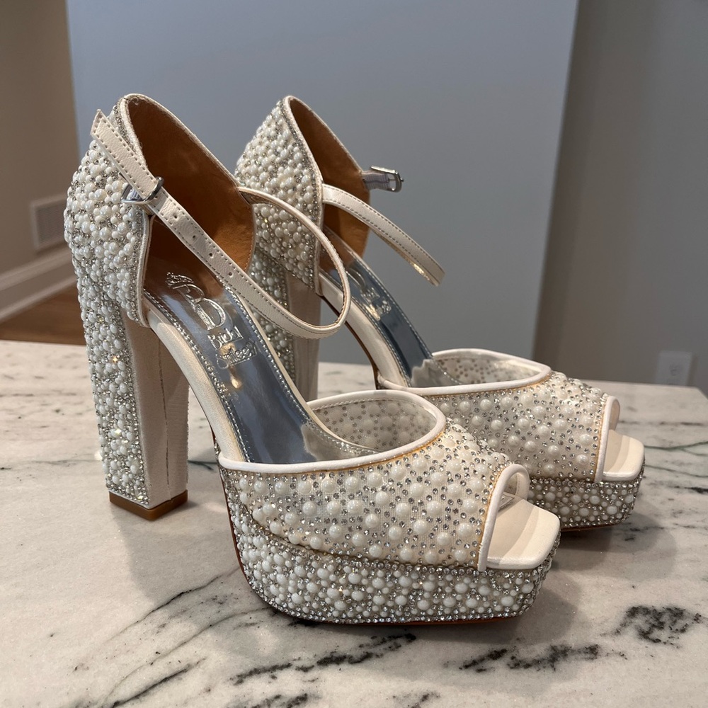 Brand New Pearl Bridal Heels